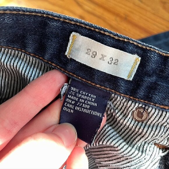 MADEWELL Skinny Skinny Jeans Dark Wash Five Pocket Zip Cropped Ankle ? sz 29 W29 - Picture 5 of 12